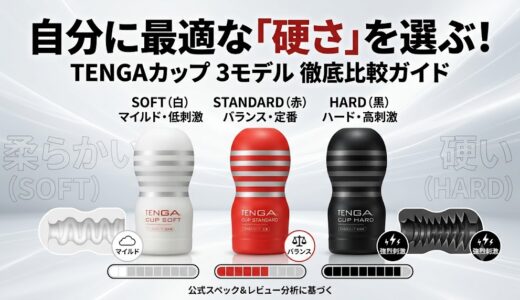 【硬さの選び方】ソフト派？ハード派？Amazonレビューから読み解くTENGAカップの刺激レベル