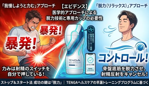 早漏トレーニングの効果を最大化する「骨盤底筋の脱力」と「ストップ＆スタート法」