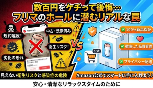 【危険】メルカリでTENGAを買うのはアリ？中古・未開封品に潜む衛生リスクとAmazon公式で買うべき理由