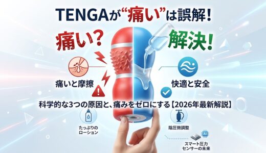 TENGAは使うと痛い？痛みを感じる3つの原因と対策法