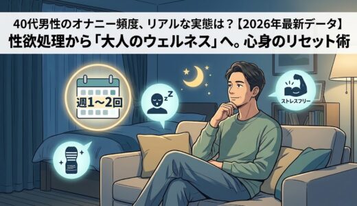 40代のオナニー頻度は週何回が平均？「自分は異常？」と悩む男性への最新実態と医学的見解